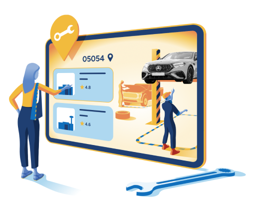 Maintenance tools illustration